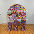Aluminum Frame Digitally Printed Portable Ethiopian Style Wedding Party Event Round Background