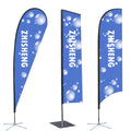 Custom Designed Durable Beach Flags for Outdoor Events and Promotions Promotional Flags & Banners