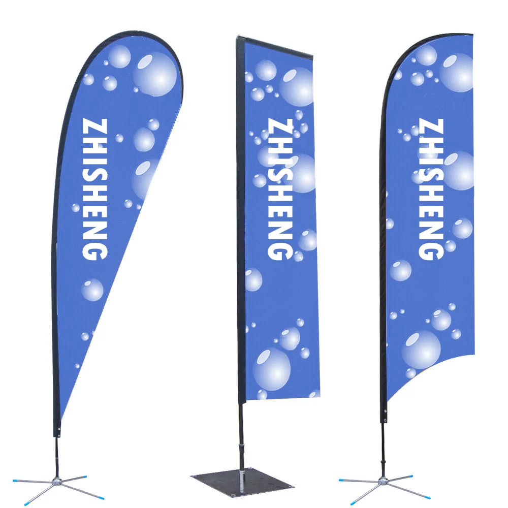 Custom Designed Durable Beach Flags for Outdoor Events and Promotions Promotional Flags & Banners