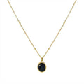 Antique Jewellery Cat Eyes Natural Stone Necklace Stainless Steel Silver Gold Plated Jewelry Dainty Women Pendants Charms