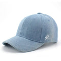 Low Moq Unstructured Vintage Denim Blank 6 Panel Baseball Sporty Sports Cap Unisex Polyester Washed Twill Dad Hats