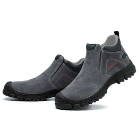 AMAWEI Safety Boots Indestructible Steel Toe Work Safety Boots H-1