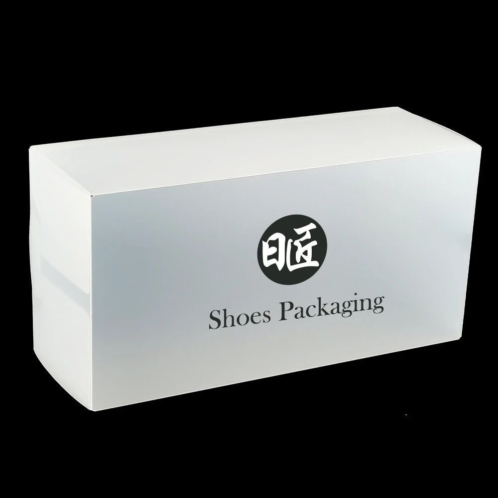 Customized Shoe Boxes and Logo Printing Empty Shoe Box Plastic Packaging Translucent Shoe Packing Boxes