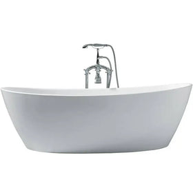 Modern Indoor Freestanding Soaking Hot Tub Whirlpool Bath Tub with Acrylic Material Free Standing Bathroom Feature