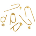 Ear Wire Long Stick Post Hooks Connectors DIY Dangle Hoop Earrings Components Jewelry Making Accessories