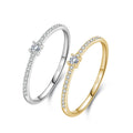 Hainon S925 Sterling Silver Simple Ring Female Fine Ring Personality Index Finger Ring Fashion Jewelry Gift Card Flannel Bag Set