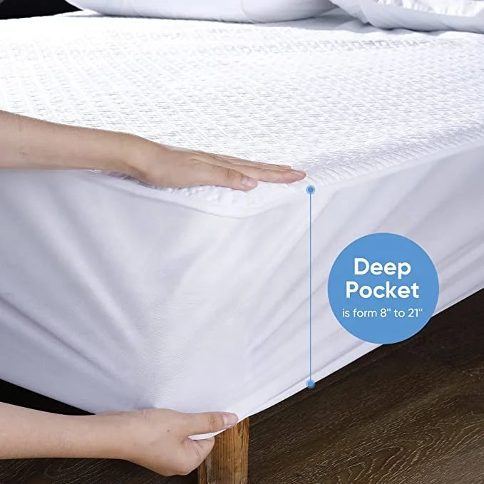 Wholesale Bamboo Jacquard 40 Babies Knitted Bed Mat Waterproof Mattress Protector Cover