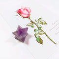HZ Crystal Carving Crystal Treatment Stone Crystal Healing Amethyst Merkaba Stars for Feng Shui Decoration Other Massage Products
