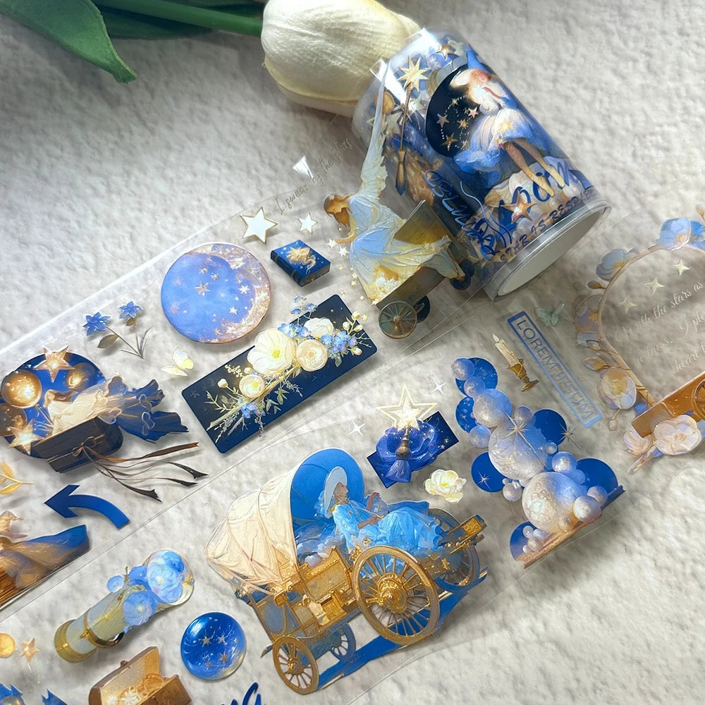 Custom High-End Journaling 3D Raised Foil Clear PET Tape Manufacturer