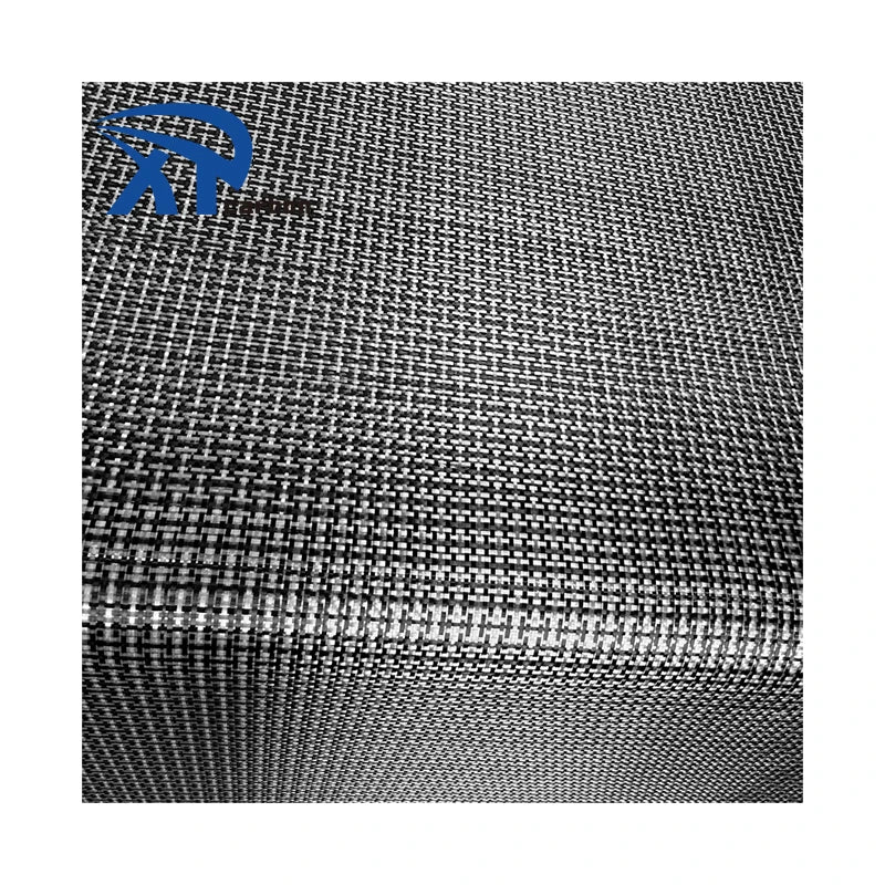High Performance 80g Carbon Aramid Hybrid Fabric Product Carbon Aramid Hybrid Fabric White and Black Aramid Fiber Fabric