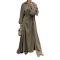 Dropshipping Diamond Middle East Islamic Clothing Dubai Modern Muslim Clothes 2 Piece Abaya Set Modest Dress L0040