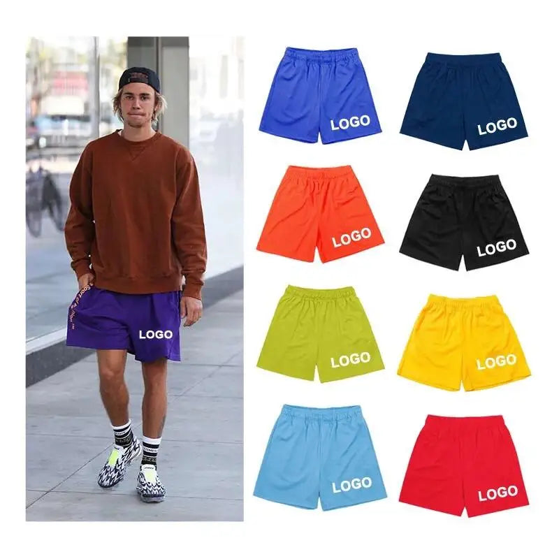 ODM Men's Gym Shorts 5 Inch Inseam Double Layer Sublimation Plain Polyester Custom Basketball Mesh Anti-Wrinkle Eco-Friendly
