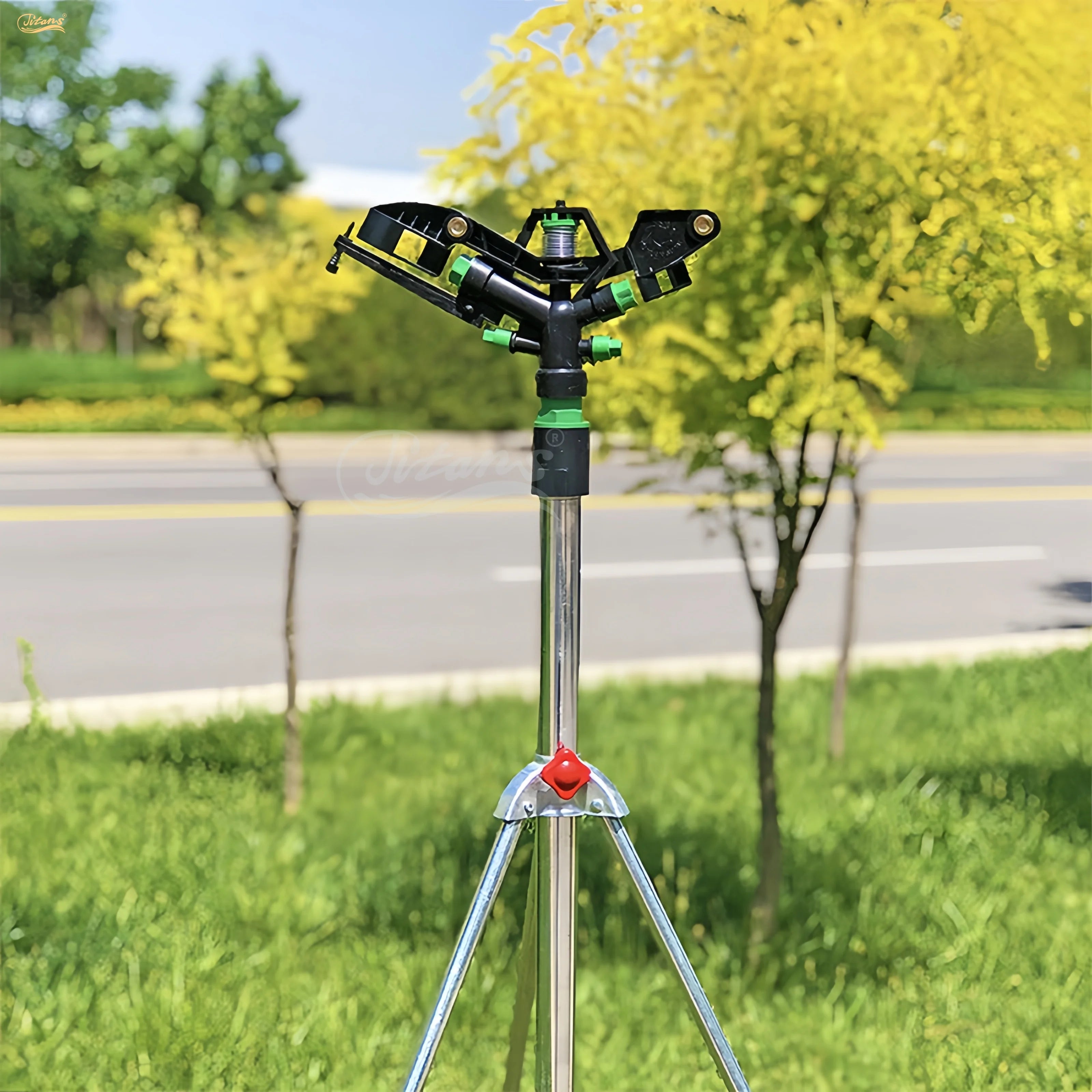 Titans ABS Impact Plastic Garden Sprinkler with Adjustable Rocker Arm for Garden Lawn Irrigation System
