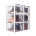 Plastic Sneaker Stackable Storage Transparent Boxes Wholesale Drawer Type Clear Shoe Box