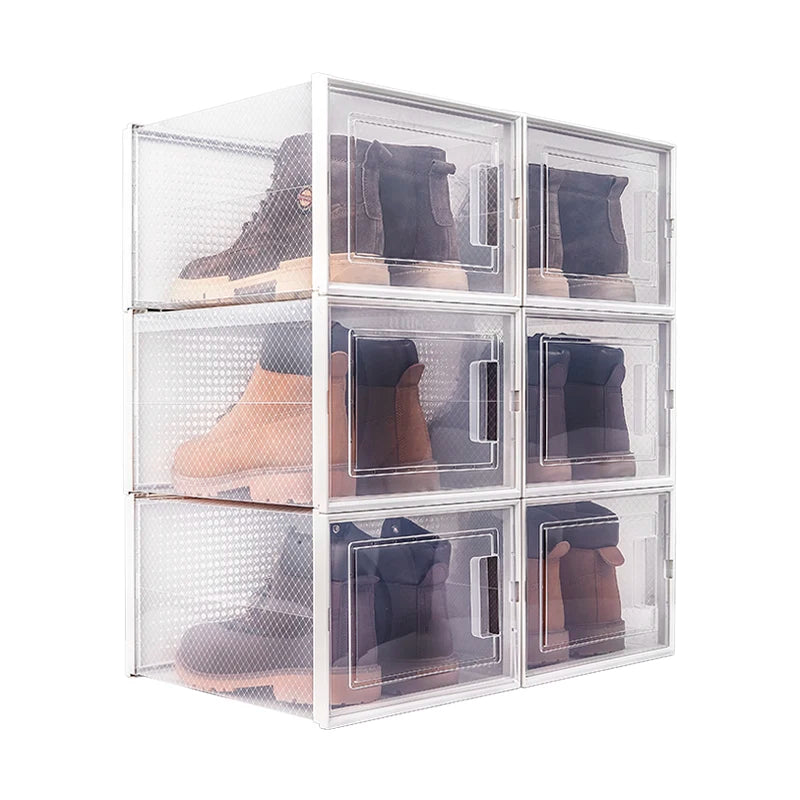 Plastic Sneaker Stackable Storage Transparent Boxes Wholesale Drawer Type Clear Shoe Box