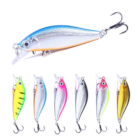HENGJIA Wobblers 5cm 3g Hard Plastic Lure Bait Sinking Minnow Lure Mini Crankbait for Sea Bass Fishing Lures