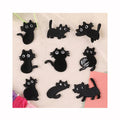 Iron on Embroidered Hot Melt Adhesive Cartoon Anime Cats Patch for Clothing Hats Backpack Hats Bags Decoration Garment Patches