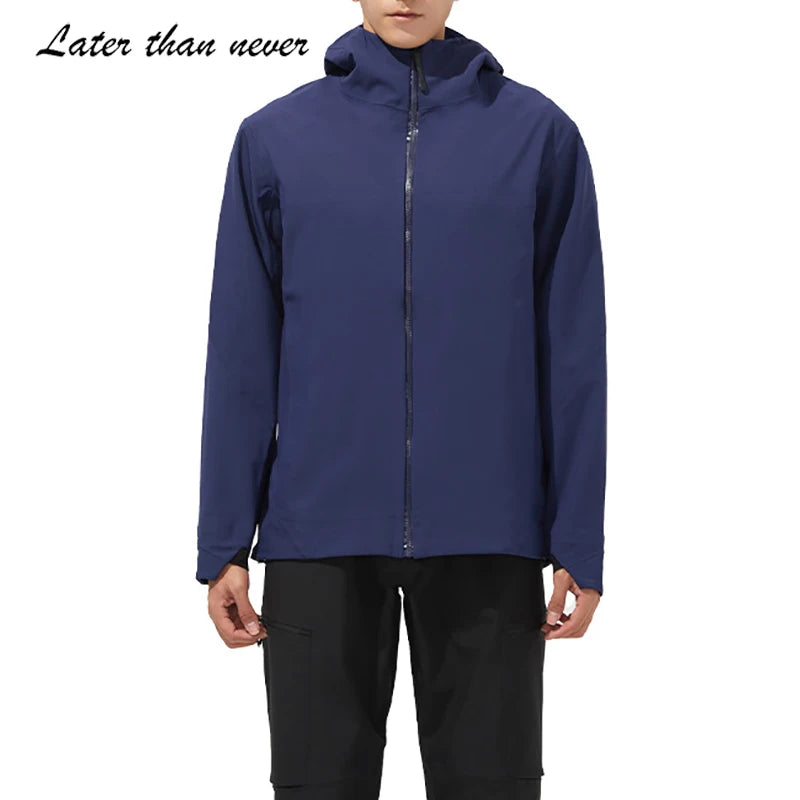 Full Seam Taped Waterproof Rain Jacket Hooded Windproof Soft Shell Outdoor Jackets Winter Sport Trekking Working Jacket Chaqueta
