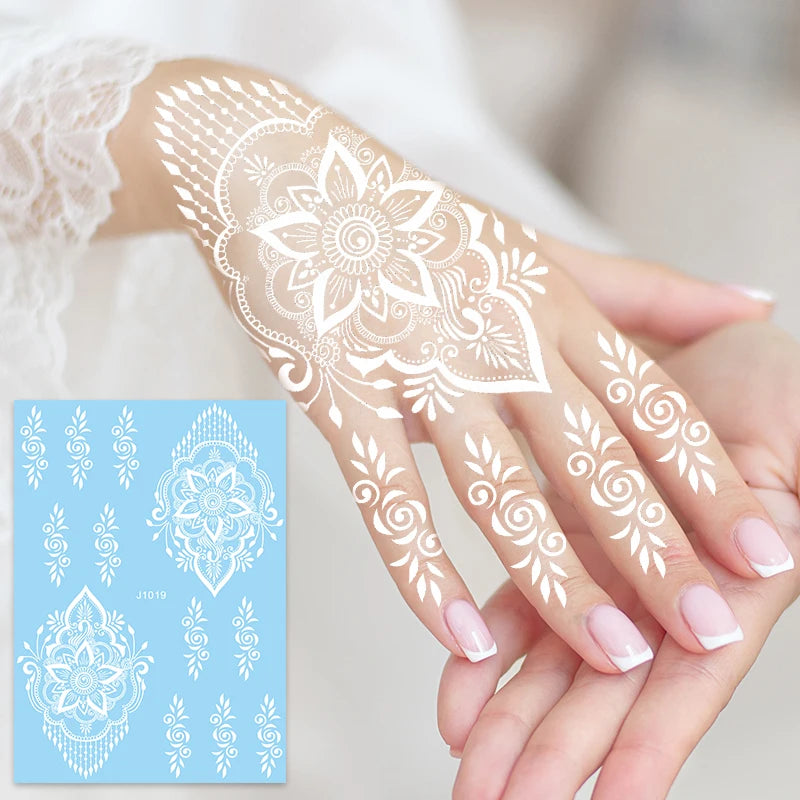 OEM Factory Supply White & Black Temporary Tattoo Stickers Long-Lasting Waterproof Body Transfer Paper Customizable Design