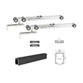 Modern Apartment Nylon Hanging Roller Soft Closing Wooden Sliding Door with Two-Side Buffering and 120kg Capacity