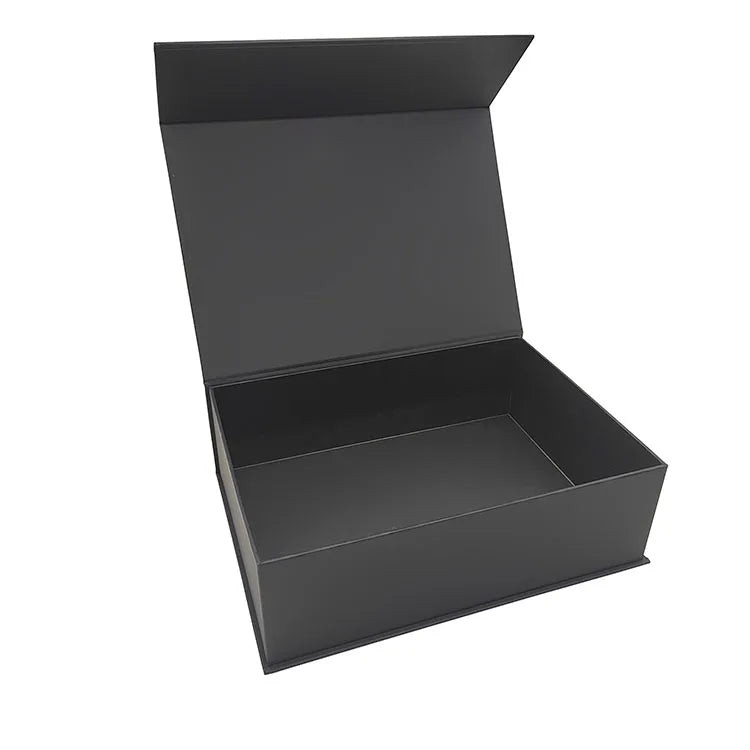 Custom Luxury Book Shape Rigid Carton Packaging Holographic Foil Box with Magnetic Closure Waterproof and Eva Foam Insert
