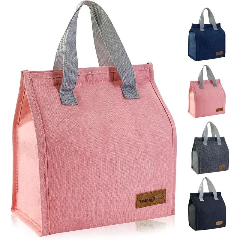 Reusable Insulated Waterproof Cooler Bag Portable Oxford Cloth Lunch Cooling Bag for Food