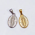 Punk Stainless Steel 18K Gold Plated Compass Charm Medusa Jewelry St. Christopher Pendant Men Women Dagger Knife Sword Pendant