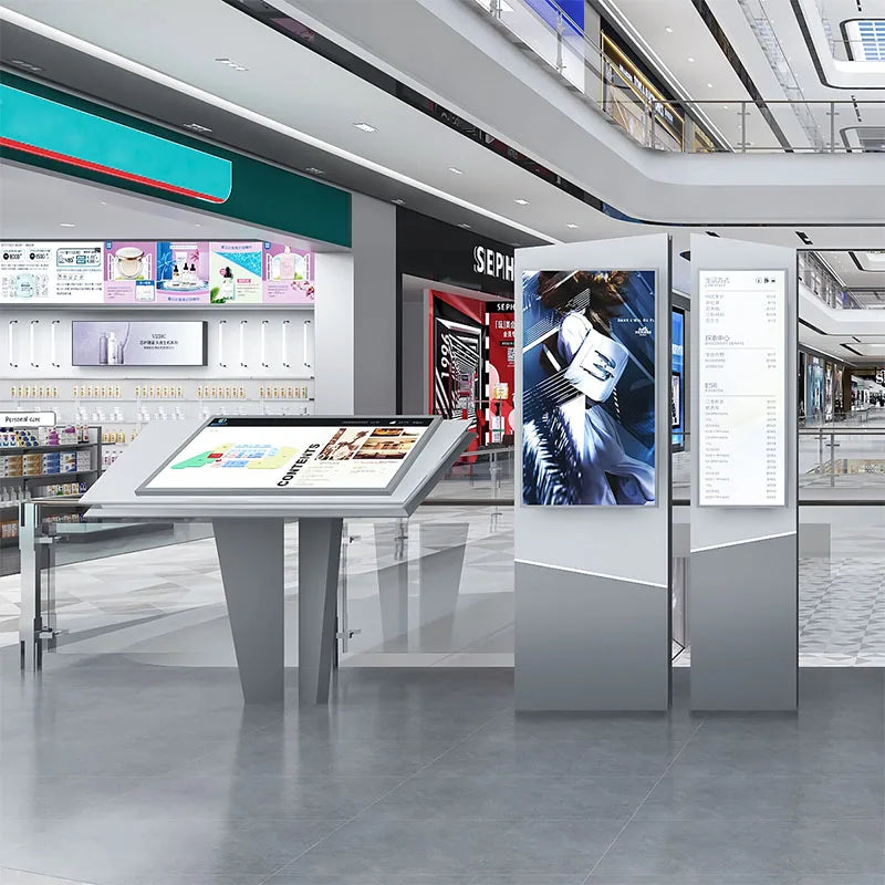 Touch Screen Information Kiosk Price Floor Standing Kiosk Digital Signage and Display Interactive Kiosk 55inch