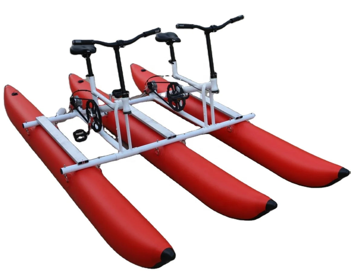 Manufacturer Outdoor Riding Aquatic Park Portable Foldable Inflatable Water Pedal Bicycle Aqua Water Bike With CE