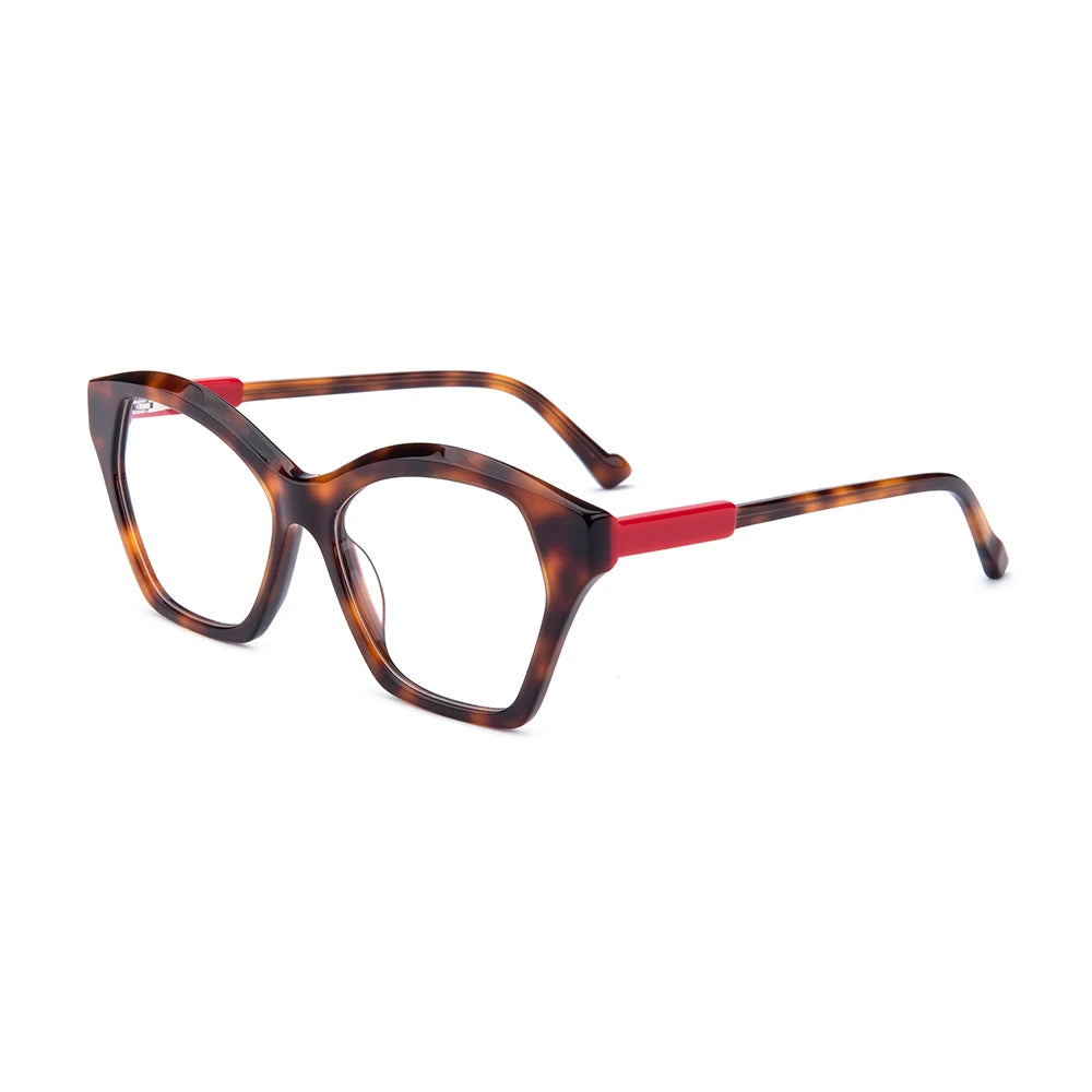 High Quality Acetate Eyeglasses Frames Antique Classic Tortoiseshell Cat Eye Protected Glasses Men Women Optical Eyewear Frame
