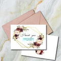 Factory Price Custom Logo Color Printing Thank You Cards with Envelopes Gift Certificate Christmas Greeting Cards