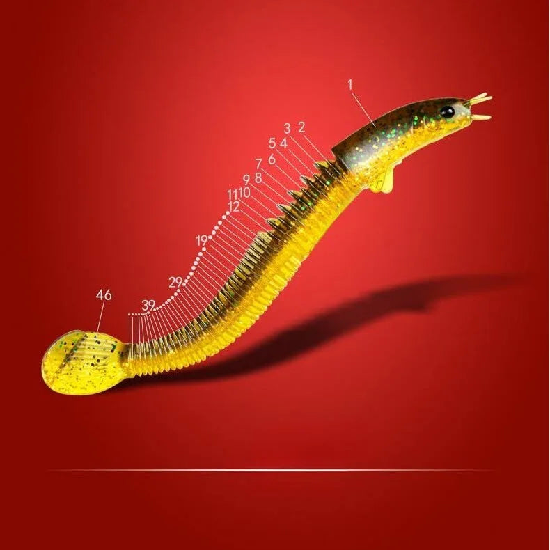 Vikinger Soft Lures Fishing 9.8cm Bionic Swimming Lures Artificial Lures Loach Soft Bait