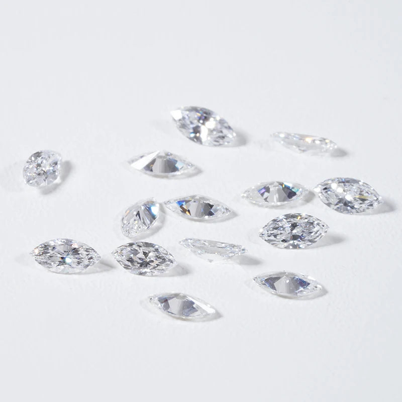 Starsgem Marquise Cut HPHT CVD Diamonds Wholesale Price 5 10 Points  Melee Diamond DEF VS VVS Lab Grown Diamond  Loose Gemstone