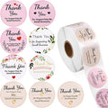 Custom Anti-Water Laser Logo Stickers Thank You Stickers for Small Business