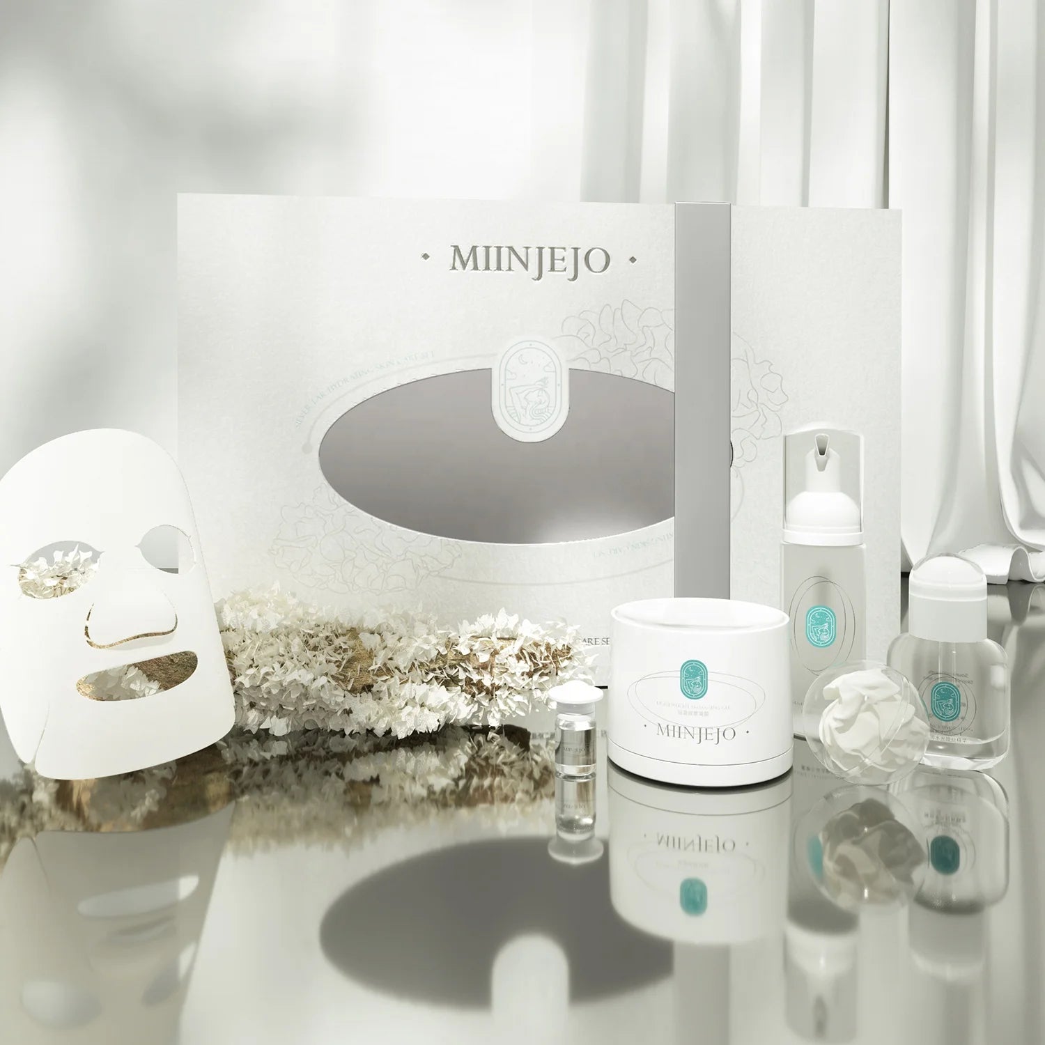 2025 New Arrival Korean MIINJEJO Silver Ear Skin Rejuvenation Tremella Therapy Hydrating Skin Care Set
