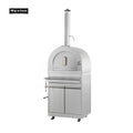 Commercial S304 Premium Pizza Oven with 0.18mÂ³ Cabinet Fire Bricks & Front Flavor Container for Efficient Fast Baking
