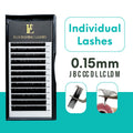 Wholesale 0.15mm C D Curl 8-18mm  Classic Super Dark Soft Silk Custom Lash Individual Eyelash Extension Matte Black Tray
