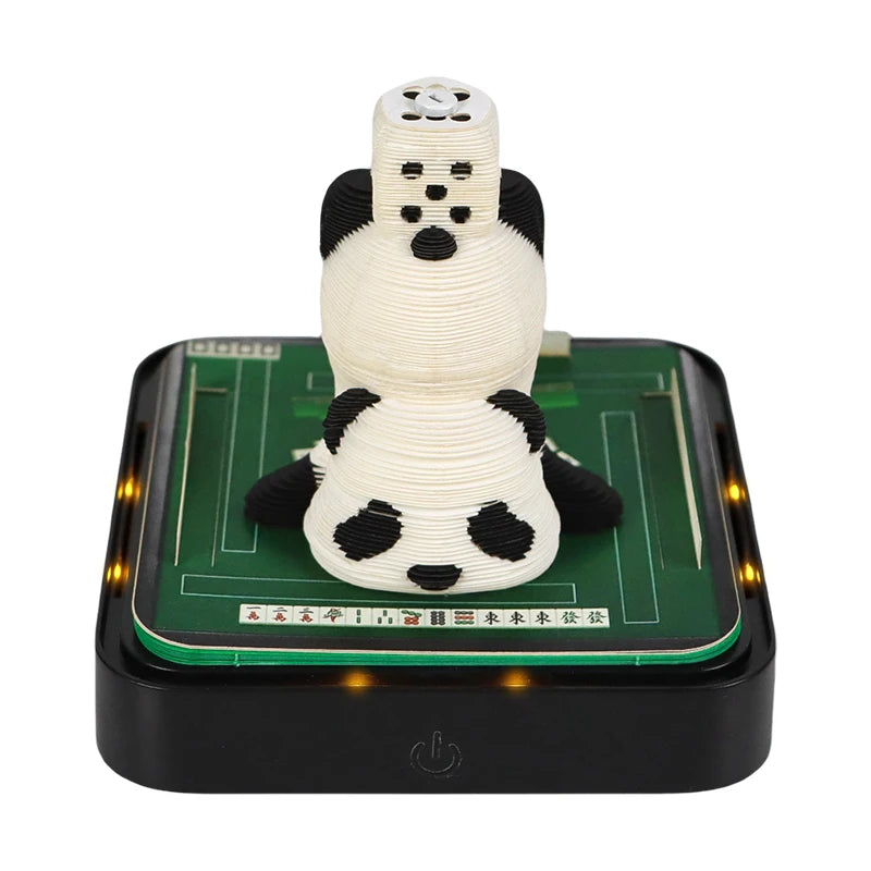 Hot Sale 2025 New Products 3D Memo Pad Sparrow Panda With Loose-leaf Notepad Tear Off Calendar Custom China Gift for Memento