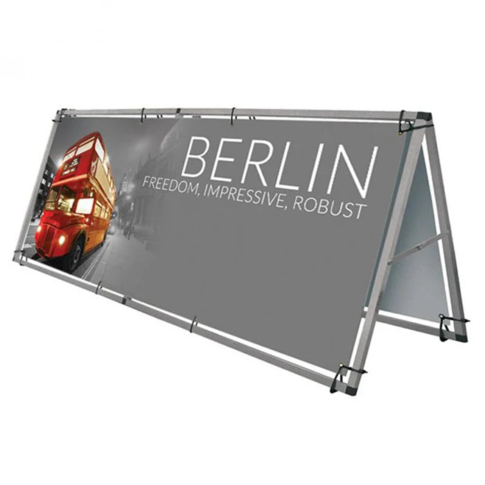 Customized Branded Cheap Double Sided Printed Horizontal Square Banner Rectangle Pop up a Frame Banner for Advertising Event