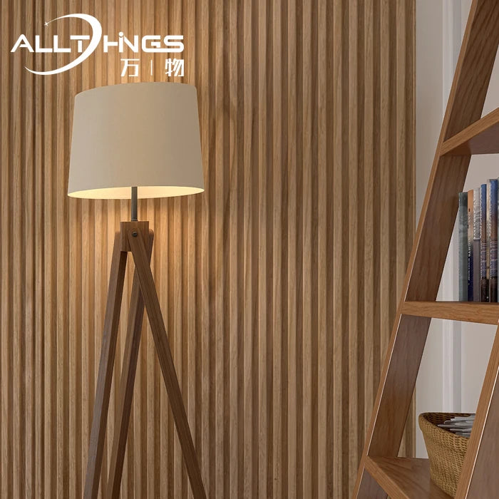 Indoor Decorative Fluted Wood Plastic Bamboo Fibre Grooved Panels Wpc Great Wall Board Outdoor Wainscoting