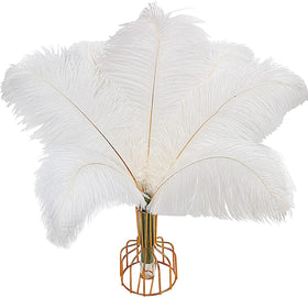Wholesale White 10-12in Ostrich Drab Craft Feathers for Wedding Home Decoration Carnival Costume Accessories