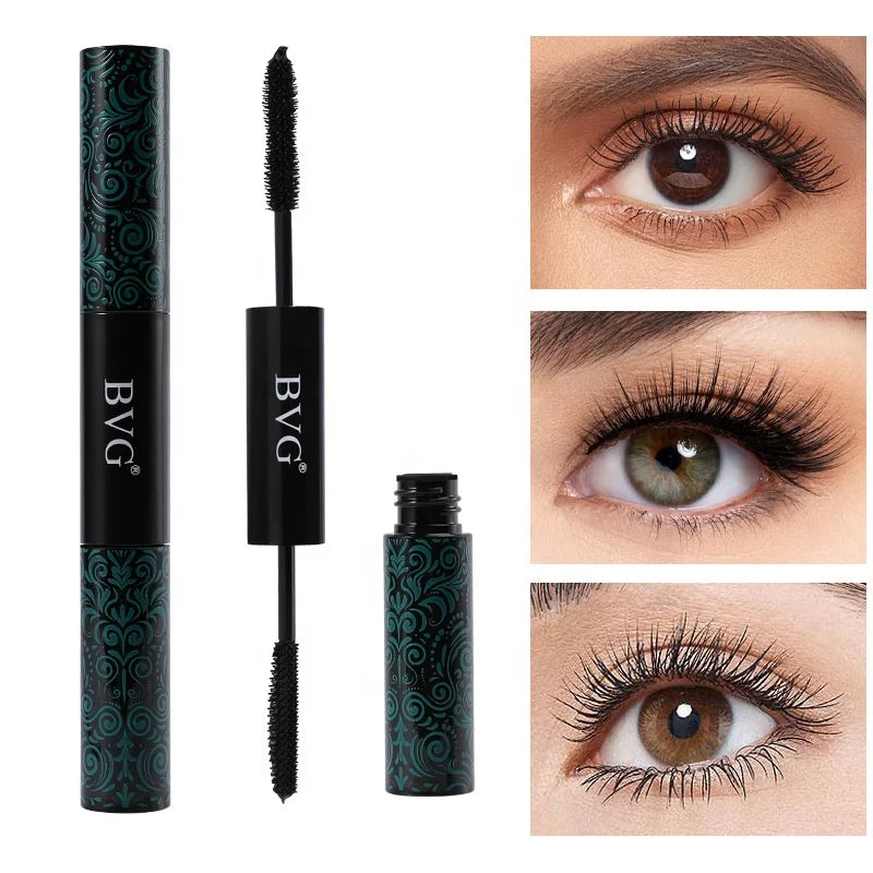 Wholesale Double-head Mascara Waterproof Long Lasting Non-smudging Thick Curling 2-in-1 Mascara