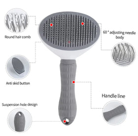 MMG Professional Dog Grooming Stainless Steel Curry Comb Brush Customized Eco-Friendly for Effective Hair Removal for Dogs Cats
