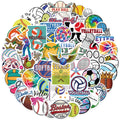 50Pcs Ball Game Sports Graffiti Stickers Pack for Bottle Wall Vinyl Basketball Football Baseball Sticker