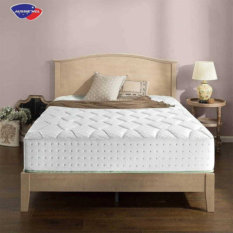 Customized Size Hybrid Natural Latex High Density Massage Mattress in Box Order Online Gel Memory Foam Pocket Spring Mattresses