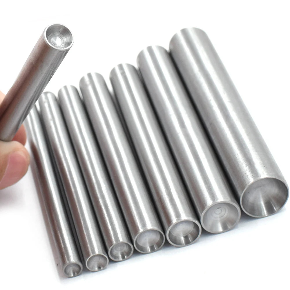 5-15 mm Mushroom Shape Leather Rivets Installation Tool Handmade Metal Buckle Mold Button Installation Snap Mold