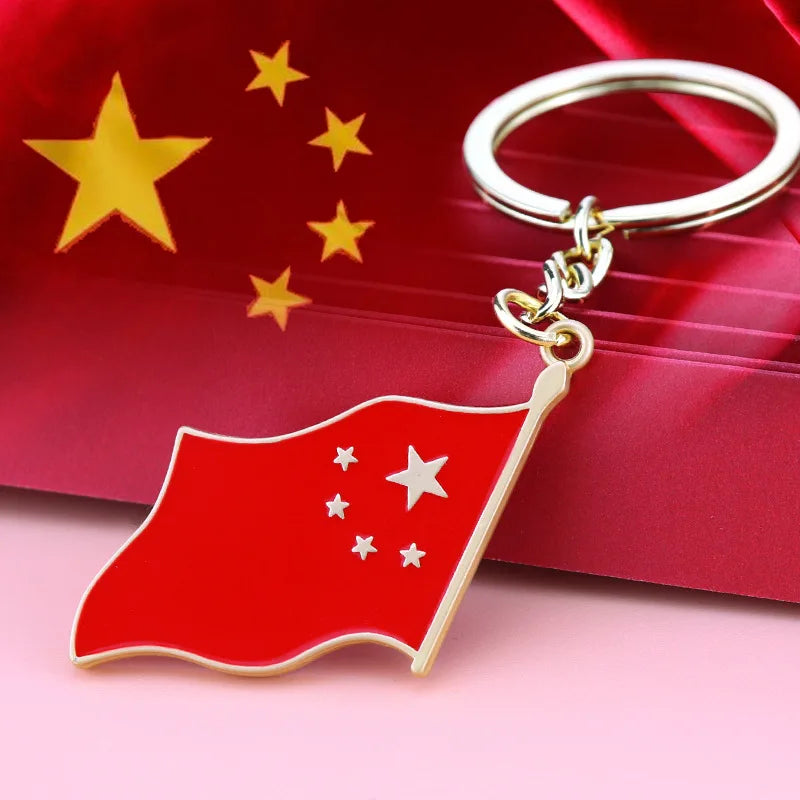 Top Selling Products 2025 Metal Key Ring Custom Keychain Manufacturer Enamel Keyholder Souvenirs Tourism Flag Epoxy Key Chain