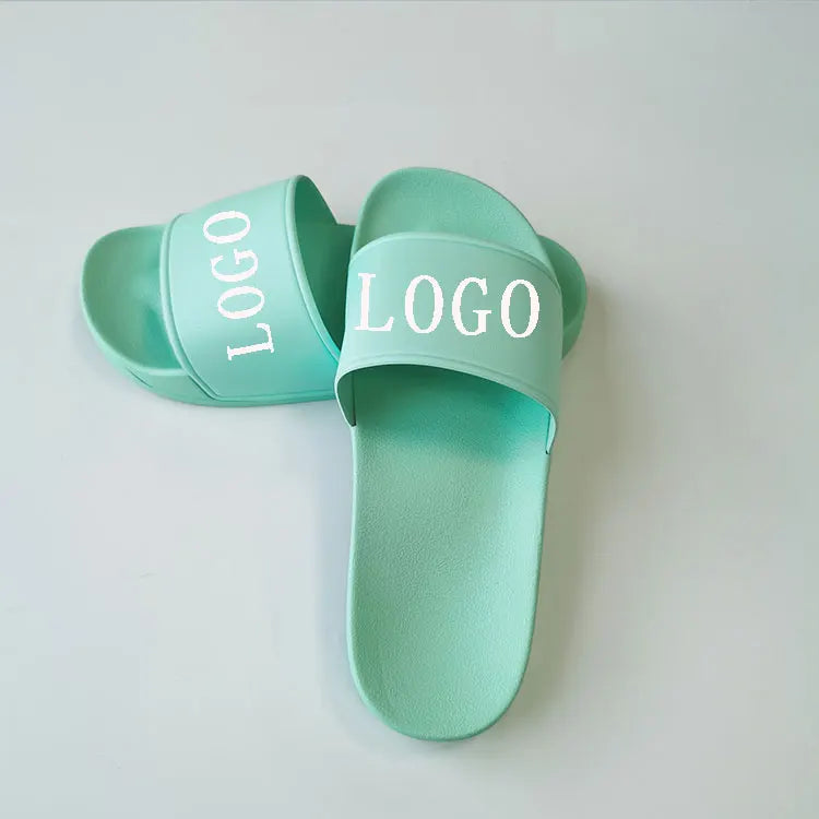 Custom Fashion Comfy Slides Indoor Mint Popular Plain slippers Unisex Upper Logo Fancy Sandals Quick Delivery Summer Soft Slides