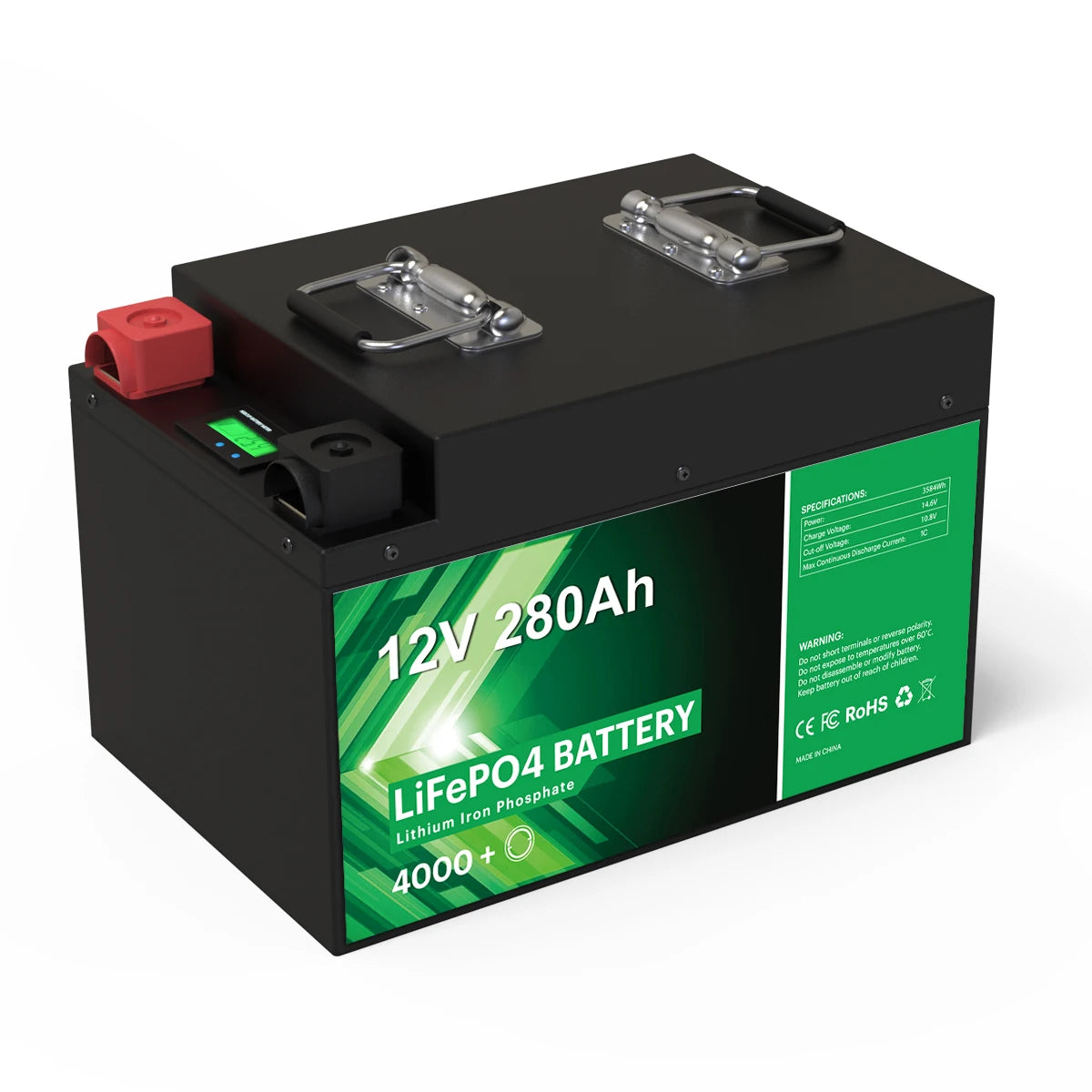 Manufacturer 3584Wh High Power Waterproof Lifepo Akku Bateria 12v 280ah LiFePO4 Battery Pack