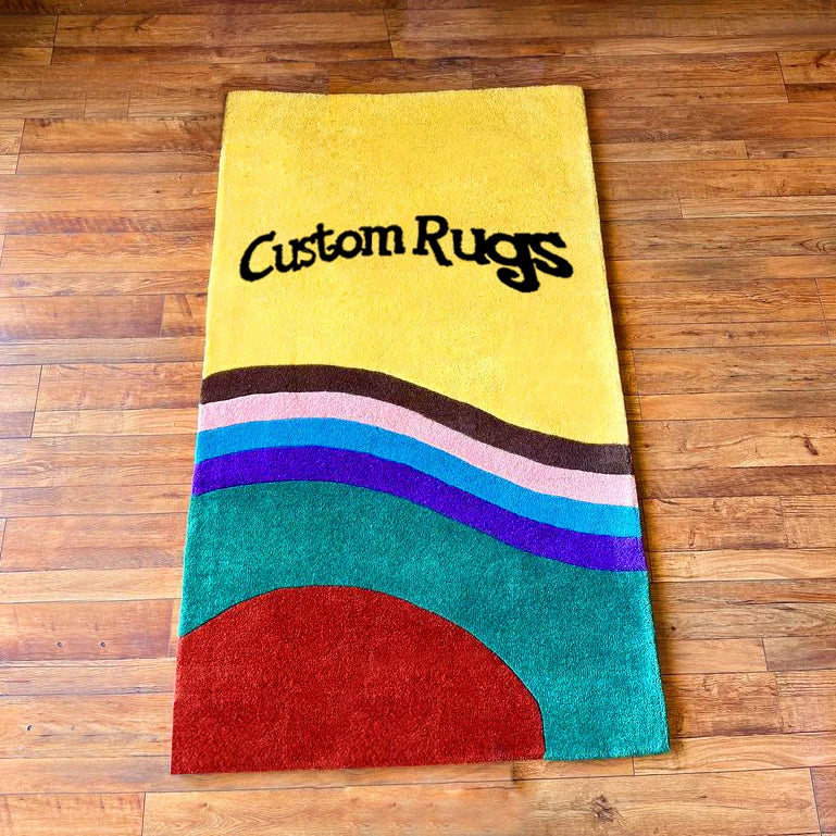 Kids Acrylic Tufting Character Anime Living Room Carpet Area Pink Rugs Customized Hype Beast Tuft Rug
